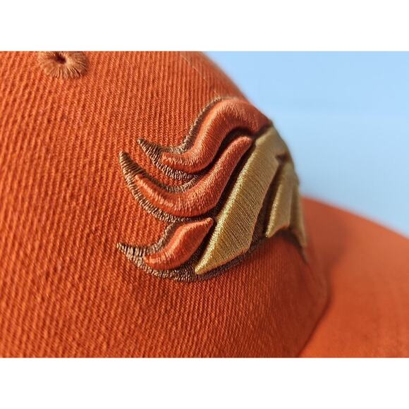 New Era 59Fifty Denver Broncos Solid Orange Raised Logo Cap Hat Fitted 7 1/4 NFL - Picture 6 of 16